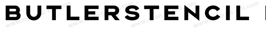 butlerstencil black字体转换